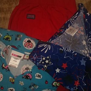 Printed medical scrubs